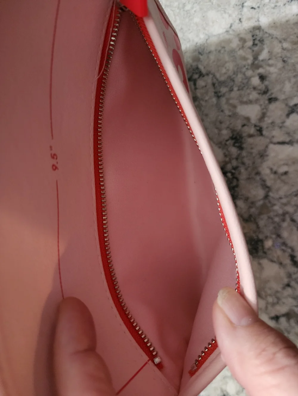 Glossier Light Pink Beauty Bag With Snap In Removeable Liner